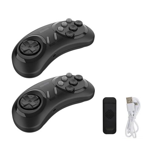 Double Manette Sans Fil Sg800 Pour Jeu Vidéo Portable, Compatible Hdmi, Pour Tv, Famille, 2.4g, 688 Jeux Pour Sega Mega Drive