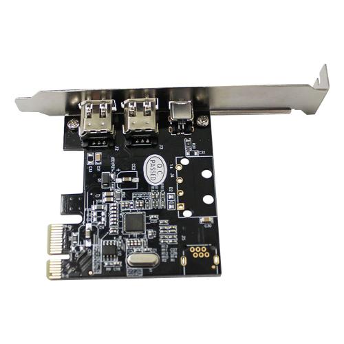 Carte d'acquisition vidéo PCI-E 1X à 16X 1394 DV avec adaptateur Firewire 6 broches à 4 broches