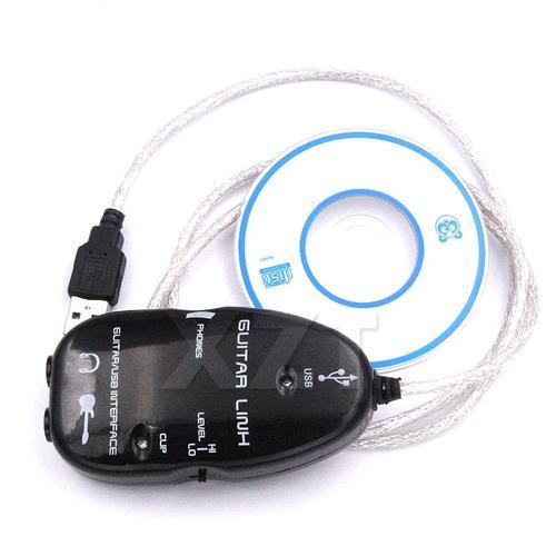 Interface de câble Audio USB pour guitare électrique, compatible avec PC, MAC, MP3, enregistrement, XP, Win7, 8, 10