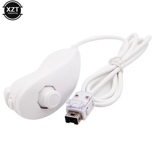 Manette De Jeu Nunchuk Pour Nintendo Wii, Poignée Incurvée À Gauche, Télécommande, Accessoires De Jeu