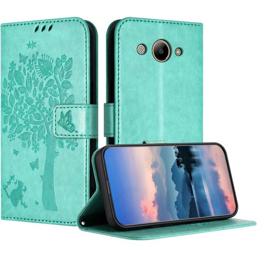 Coque Pour Huawei Y3 2017, Coque Portefeuille Housse Cuir Avec Porte Cartes Et Bequille Fermeture Magnetique Etui Pour Huawei Y3 2017 - Vert Clair