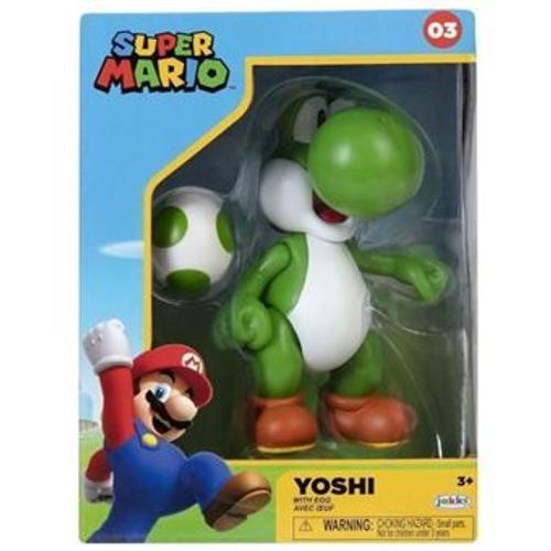 Jakks Pacific Figurine - Jakks Pacific - Super Mario Bros : Yoshi + Oeuf - 10 Cm