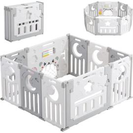 TuKIIE Parc Bébé Modulable 180×150CM XXL Parc Pour Enfant, Barrière de  Securité Enfant, Aire d'Activités Portable pour Enfants avec Porte de  Sécurité, Maille Respirante(Gris) en destockage et reconditionné chez  DealBurn