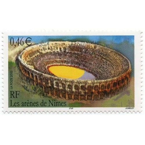 France 2002, Très Beau Timbre Neuf** Luxe Yvert 3470, Les Arènes De Nîmes.