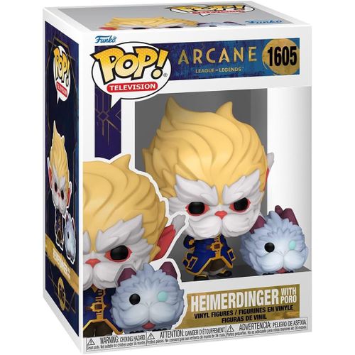 Figurine Funko Pop - Arcane N°1605 - Heimerdinger Avec Poro (80193)