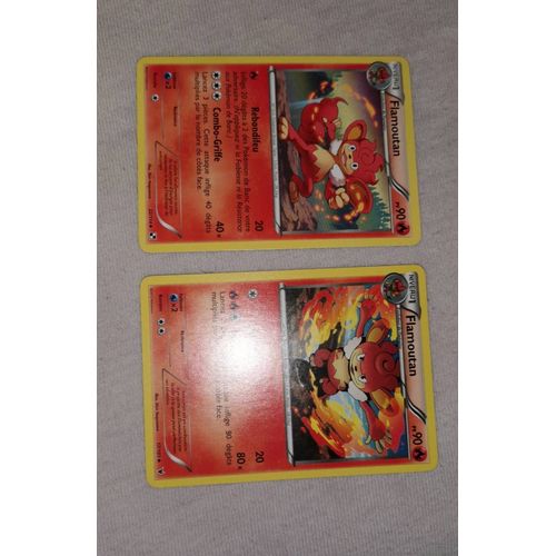Flamoutan 17/101 Noble Victoire + 22/114 Noir & Blanc Pokémon 