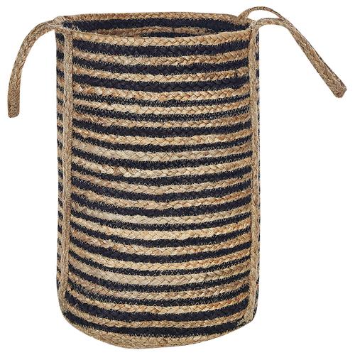 Panier En Jute Beige Et Noir ? 26 Cm Jhansi