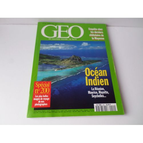 Geo Magazine Ocean Indien Annee 1995 - N° 200