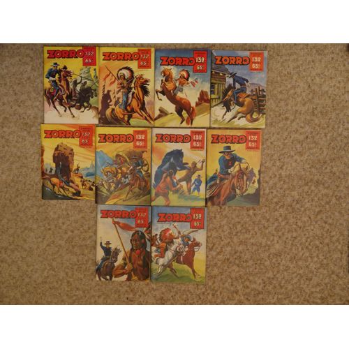 Lot De 10 Nos Zorro Bimensuel (1957)