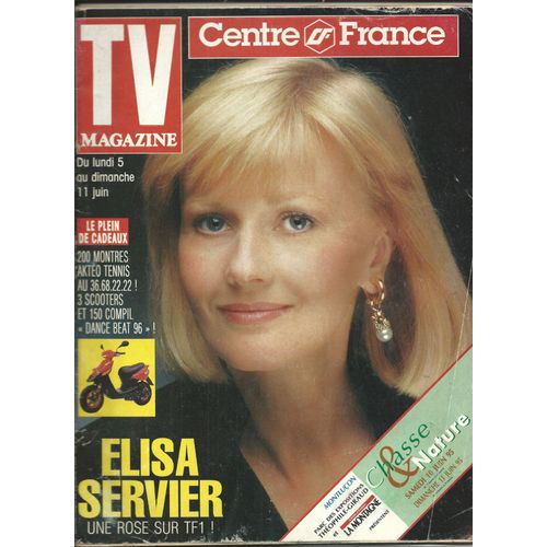 Tv Magazine 04/06/1995 Elisa Servier, Bougrain-Dubourg, Elizabeth Montgomery, Emma Thomson, Thierry Lhermitte, Ophélie Winter, Stevie Wonder, Laura Posini, Boby Lapointe,Guesch Patti,Boy George,Régine
