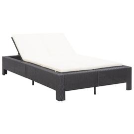 Vidaxl Transat À 2 Places Avec Coussin Noir Résine Tressée