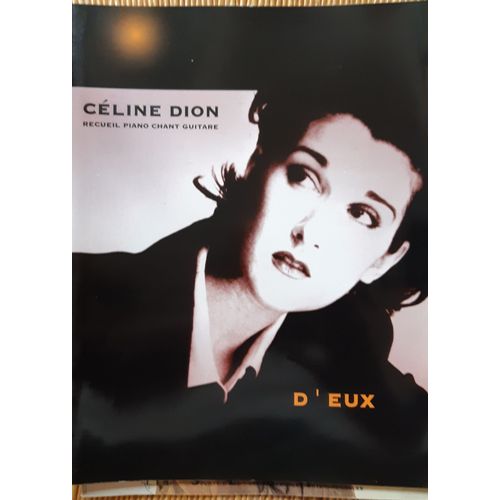 Celine Dion Recueil Chant Guitare Piano D'eux
