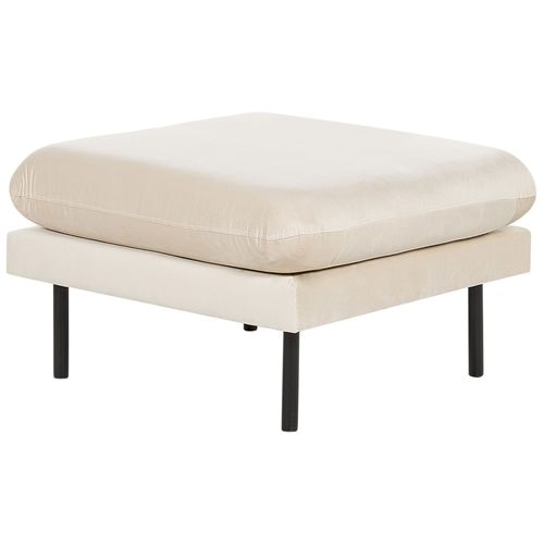 Ottoman En Velours Beige Clair Vinterbro