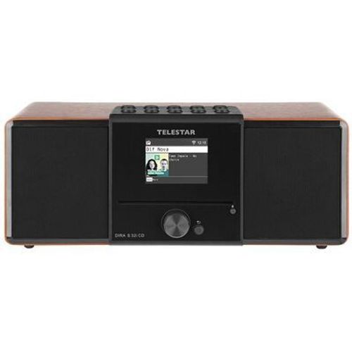 TELESTAR DIRA S32i CD, Walnut (30-320-01) Mini Chaine 30W RMS, radio FM/DAB+/Internet