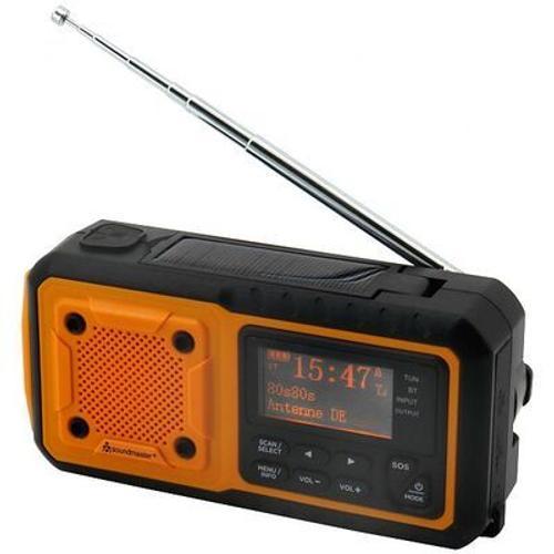 SOUNDMASTER DAB112OR - Radio FM/DAB+ , panneau solaire, Bluetooth, charge USB-C