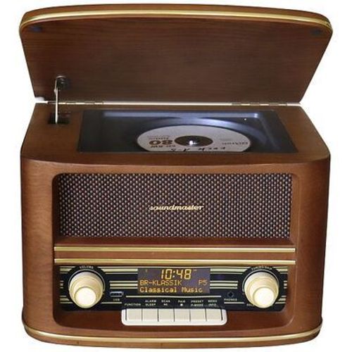 SOUNDMASTER NR961 Nostalgie Stereo System - Chaine compacte radio FM/DAB+ , Lecteur CD, USB, Bluetooth