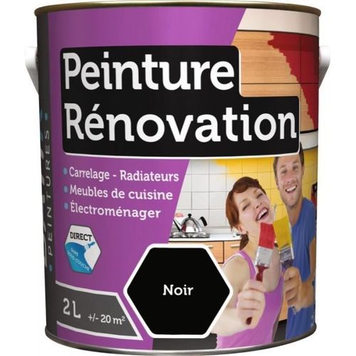 Peinture rénovation multi-surfaces boîte 2 l noir