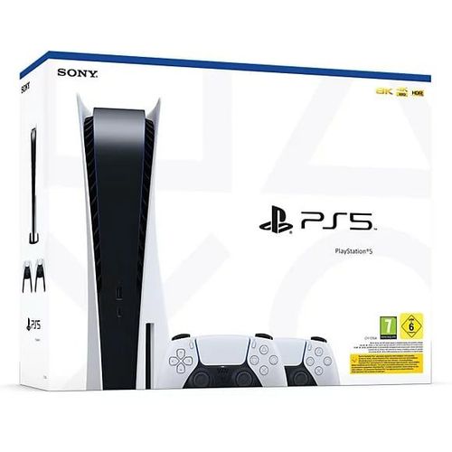 Console Ps5 Edition Standard Châssis C + 2ème Manette Sans Fil Dualsense Blanc