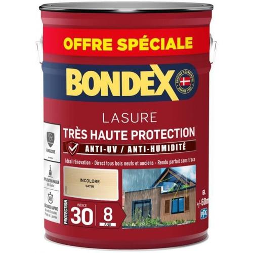 BONDEX - Bondex Lasure Très haute protection satin 8 ans - Couleur:Incolore Conditionnement:5L + 20%