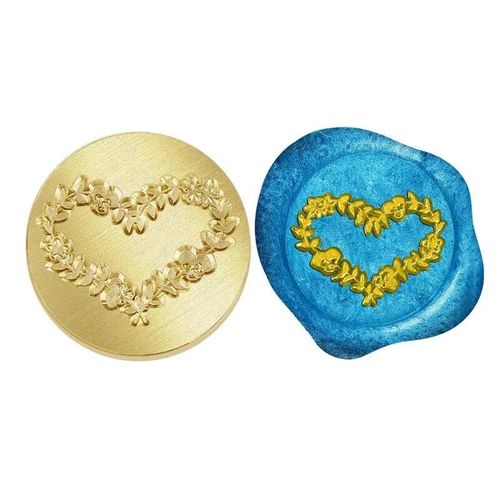 Sceau De Tête En Métal Rétro Pour Scrapbooking,Sceau D'avertissement,Timbre De Série D'amour,Timbres De Scrapbooking De Coeur,Artisanat,Faire-Part Décorative De Mariage Bricolage #D