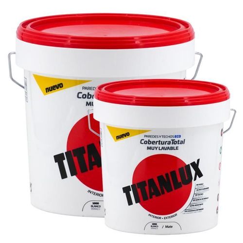 Titan - Peinture plastique blanche Titanlux pleine couverture - conditionnement taille:4 l