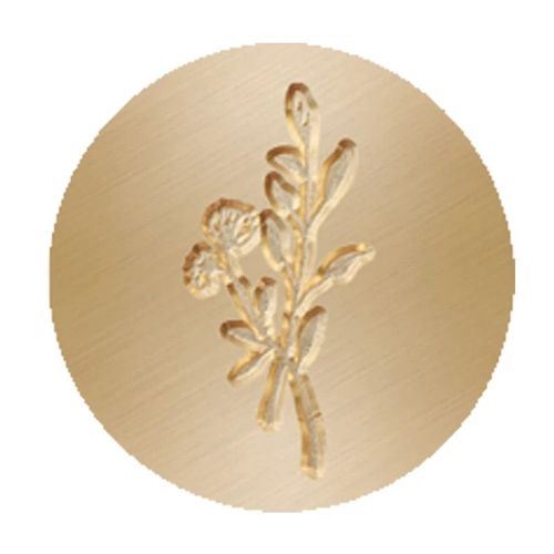 Tête D'impression De Timbre De Sceau D'avertissement,Plaqué Or,Laiton,Vintage,Rond,Antique,Bancs,Invitations,Scrapbooking,Bricolage,La Tête De Timbre #N