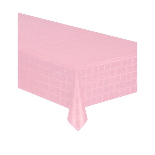 Nappe En Rouleau Papier Damassé Rose Pastel Taille Unique