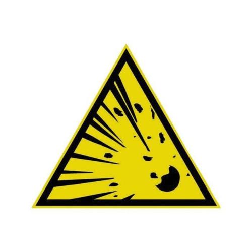 Triangle avertissement danger409 rigide cote 300 mm dangerexplosion