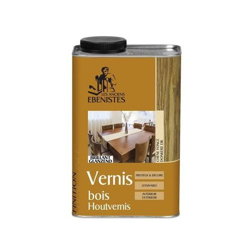 VERNIS BOIS BRILLANT - Les anciens ébénistes 1 Chêne Foncé