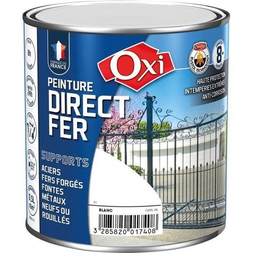PEINTURE DIRECT FER NOIR BRILLANT RAL 9005 250ML
