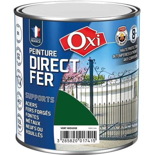 PEINTURE DIRECT FER VERT MOUSSE RAL 6005 0.5L