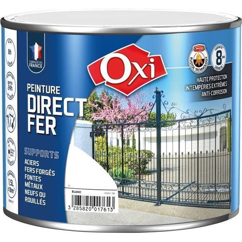 PEINTURE DIRECT FER BLANC RAL 9010 250ML