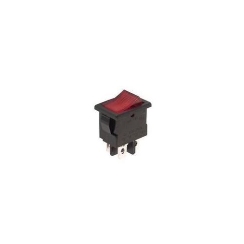 Interrupteur de puissance a bascule 3a-250v spst on-off - avec temoin neon rouge