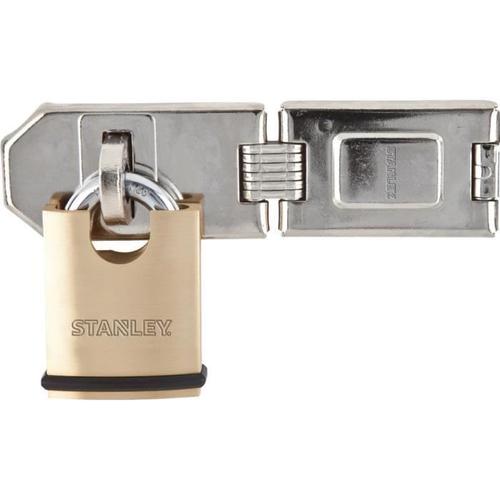 serrures Stanley S742-009 Padlock laiton massif 50 mm