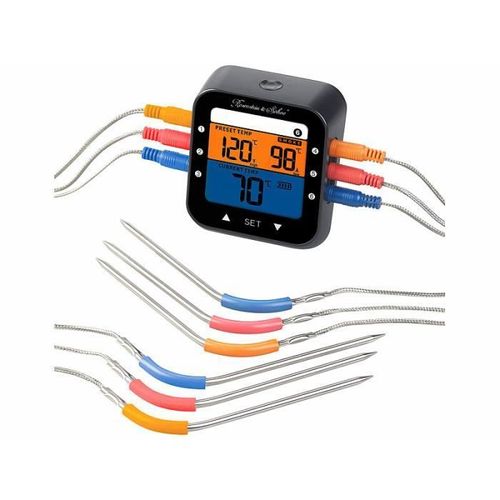 Thermomètre De Cuisson À Fonction Bluetooth Et 6 Capteurs