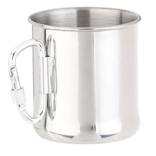 Tasse En Acier Inoxydable Avec Mousqueton - 250 Ml