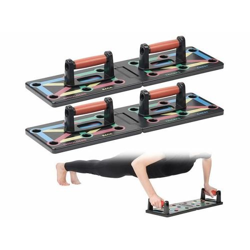 2 Supports De Musculation Pour Faire Des Pompes Avec Poignées Amovibles