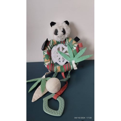 S/ Hochet Doudou Panda Les Deglingos