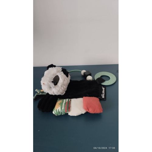 S/ Doudou Hochet Grelot Panda Les Deglingos
