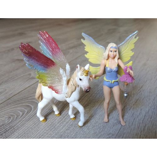 Figurines Fee Et Licorne Scheilch
