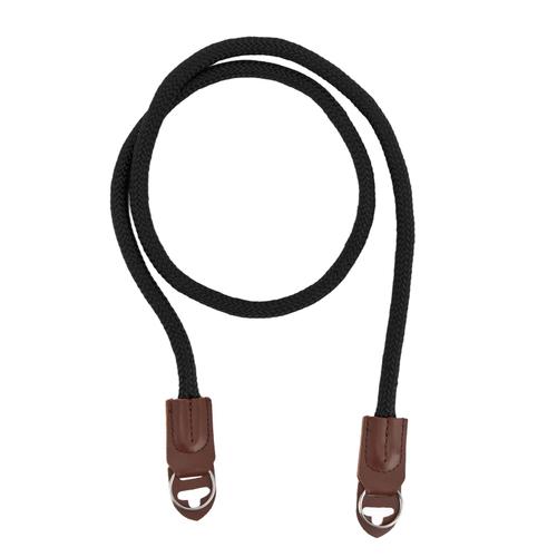 Corde d'escalade pour appareil photo en nylon noir/marron 105 cm