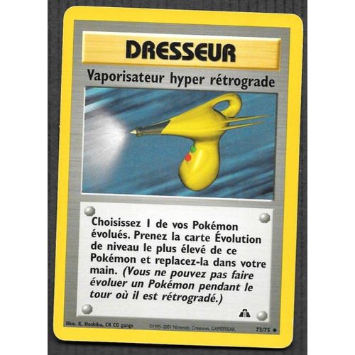 Carte Pokémon - Dresseur Vaporisateur Hyper Rétrograde 73/75 - Neo Discovery Wizards (Vf)