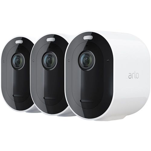 Caméra de surveillance Arlo Pro 4 - Pack de 3 caméras blanches