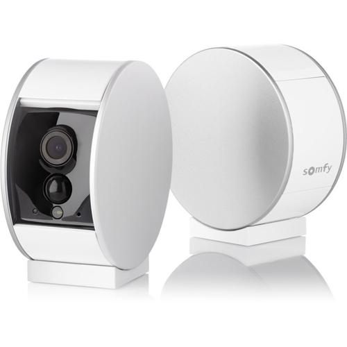 SOMFY 2401507 - Indoor Camera - Caméra de surveillance intérieure - Volet Motorisé - Détecteur de Mouvement & vision nocturne - Haut-Parleur & Microphone