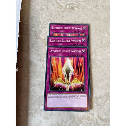 Carte Yu Gi Oh ! Lot De 3 Cartes ! Laevateinn , Relique Nordique Lehd-Frb26
