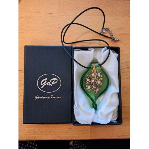 Pendentif En Verre Type Murano Millefiori