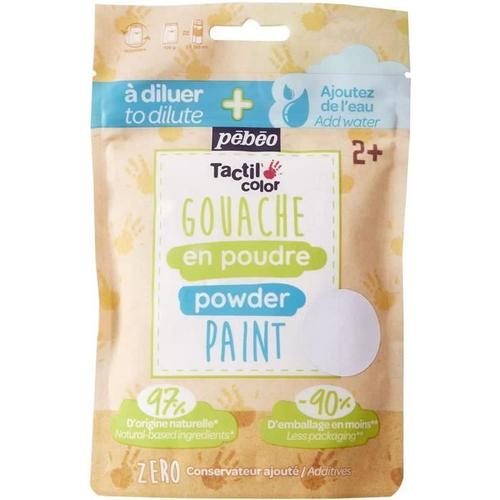 Sachet Gouache En Poudre 100g Blanc