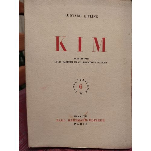Kim, Roman. Traduction De Louis Fabulet Et Ch. Fountaine-Walker. Illustrations De Ch. Fouqueray. Troisième Édition