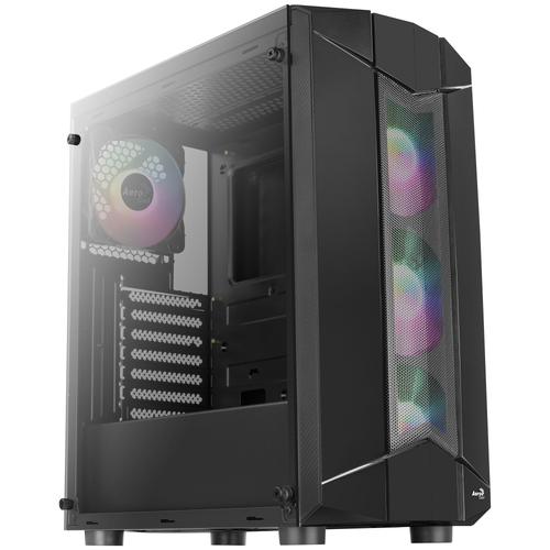 Semitower Box Aerocool Sentinelle Frontale Avec 3 Ventilateurs Rgb De 12cm Et Latérale Avec Verre Trempé Sans Source