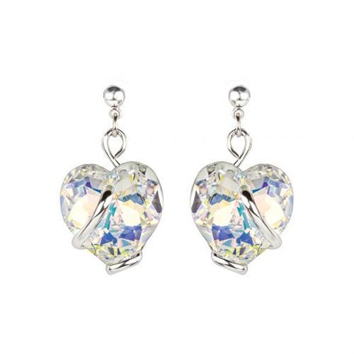 Boucles D'oreilles Andrea Marazzini Coeur Blanc